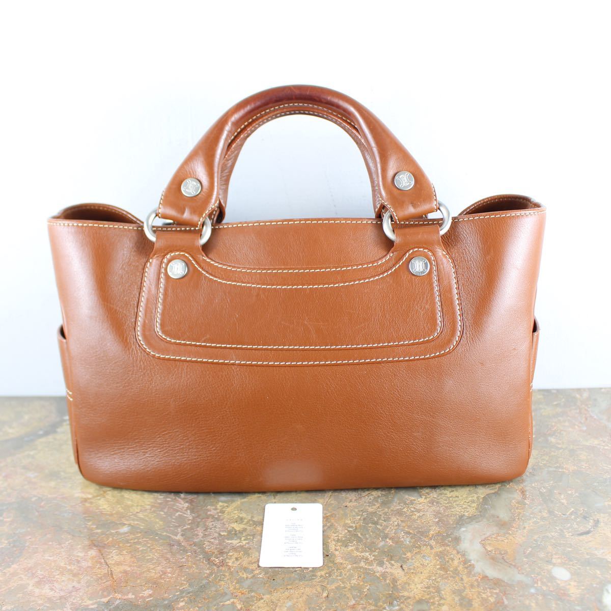 CELINE LEATHER BUGY BAG MADE IN ITALY/セリーヌレザーブギーバッグ