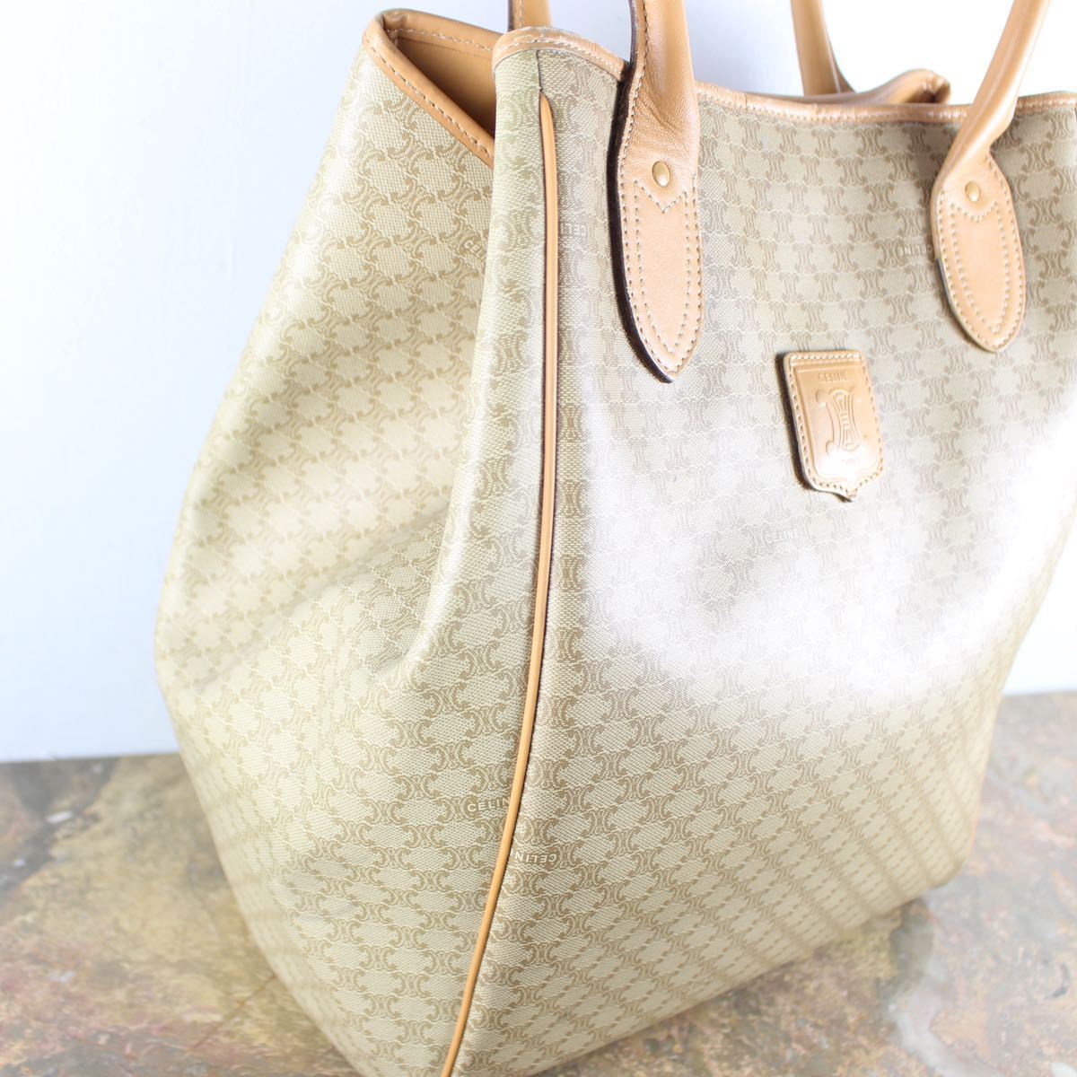 OLD CELINE MACADAM PATTERNED TOTE BAG MADE IN ITALY/オールド