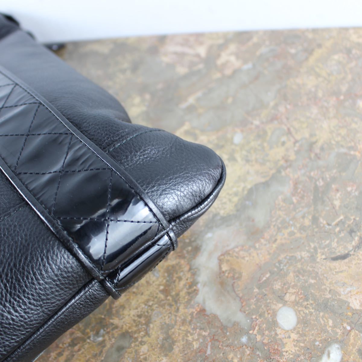 BURBERRY LOGO LEATHER TOTE BAG/バーバリーロゴレザートートバッグ