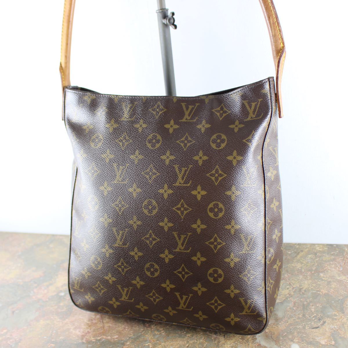 Louis Vuitton Shoulder Bag Looping Brown Monogram M51145 MI0020