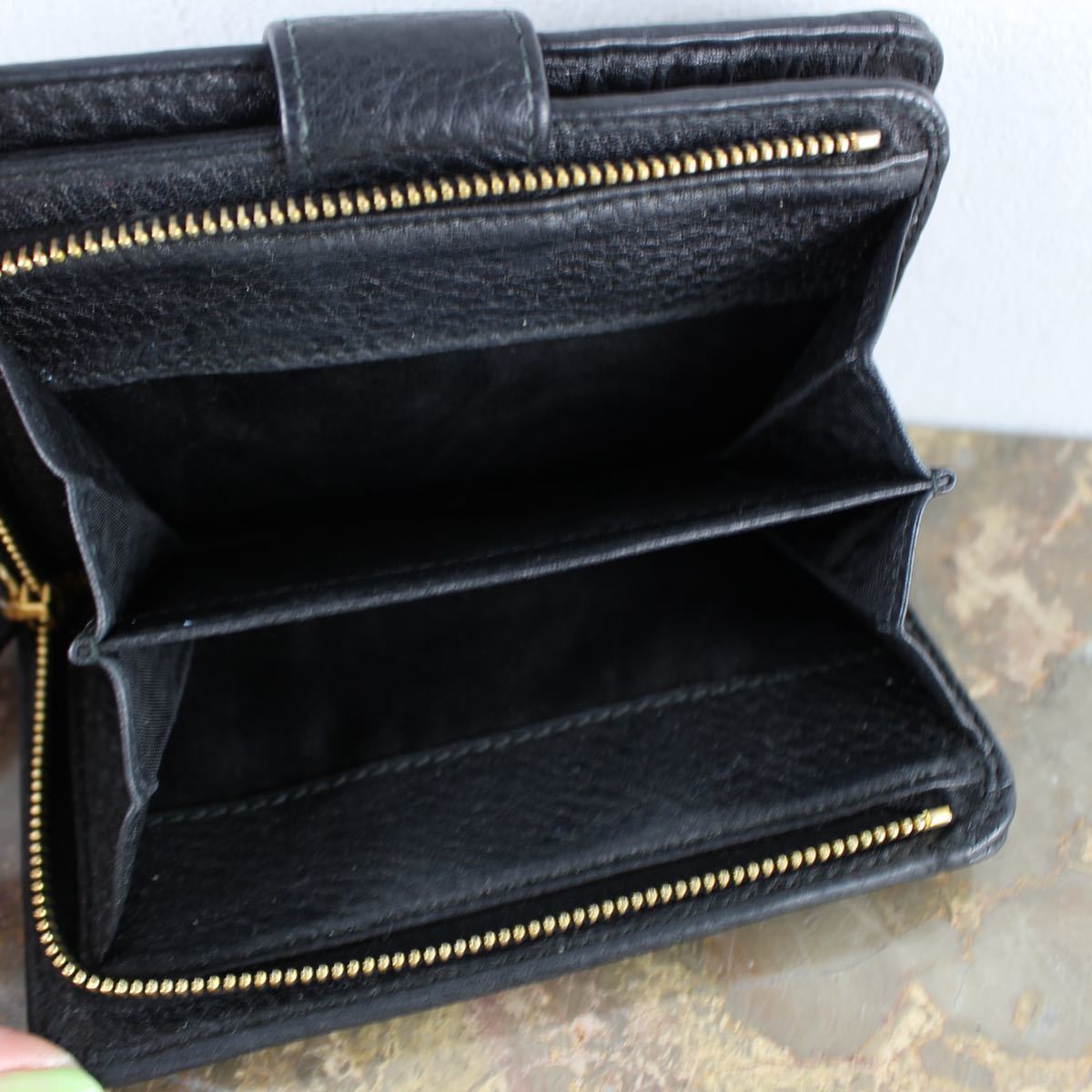 PRADA LOGO LEATHER BI-FOLD WALLET/プラダロゴレザー2つ折り財布