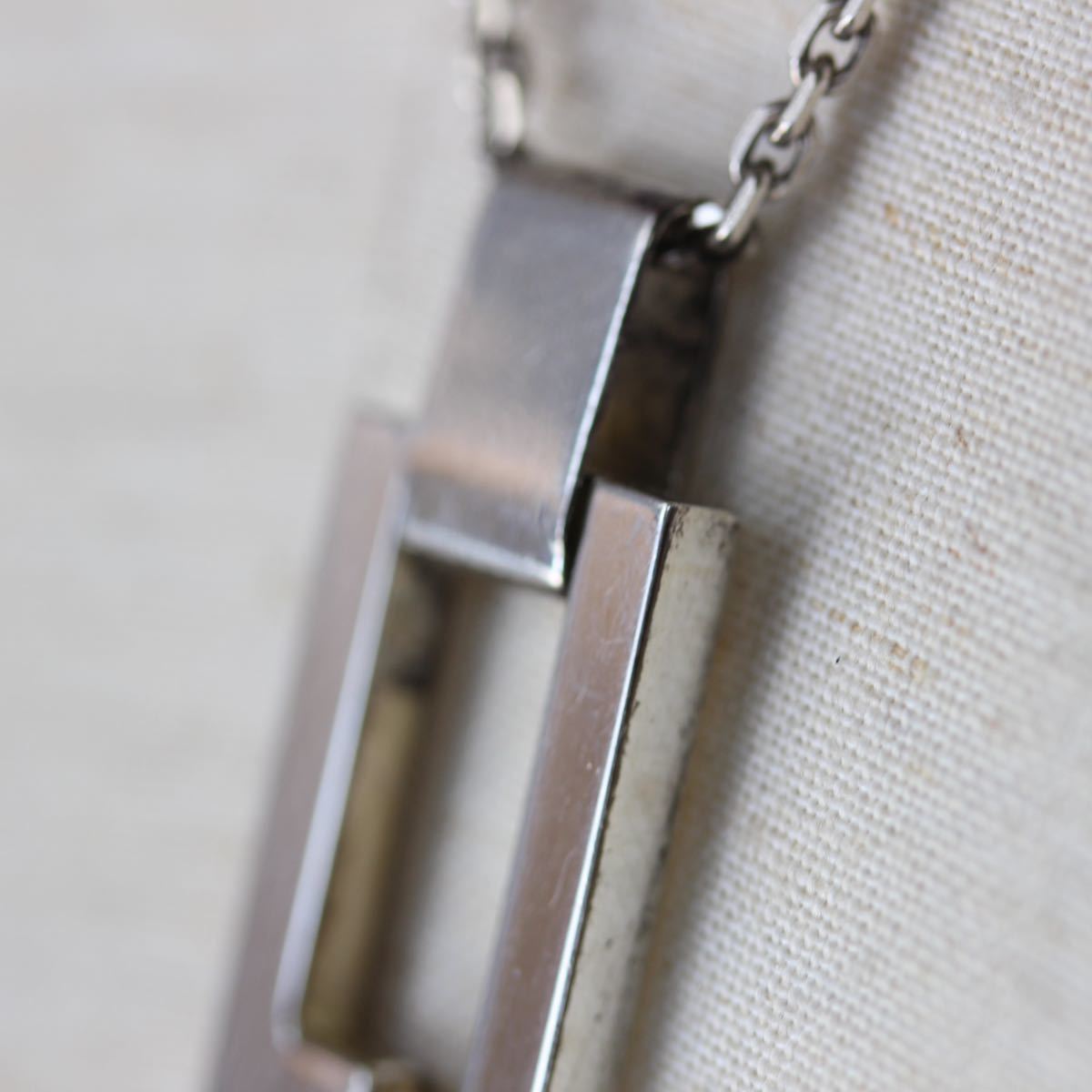 GUCCI SILVER CHAIN NECKLACE MADE IN ITALY/グッチシルバーネックレス_画像4