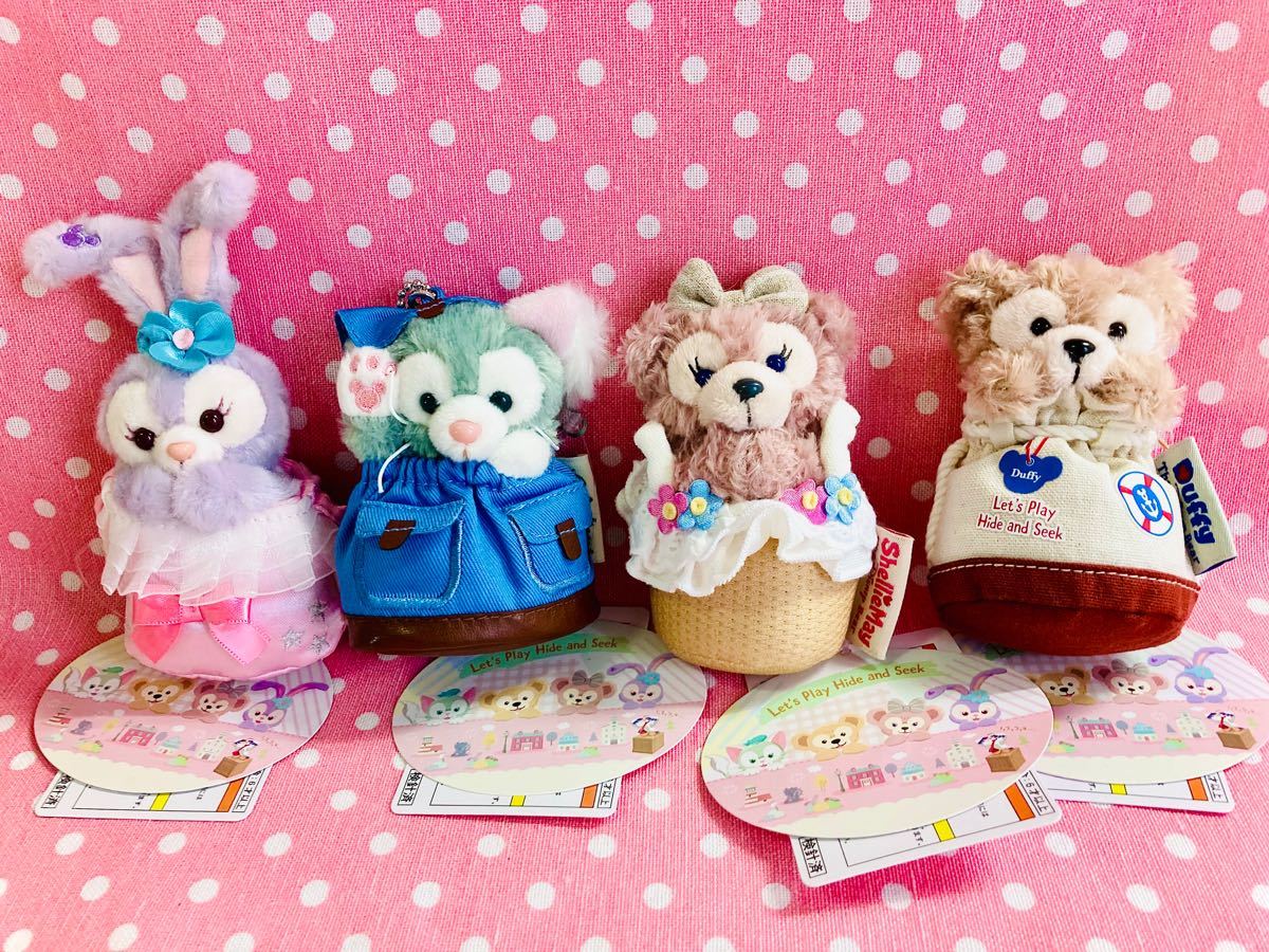 人気カラーの ダッフィーたちのかくれんぼ ジェラトーニ ぬいぐるみストラップ リュックサック 2019 Duffy Friends 東京