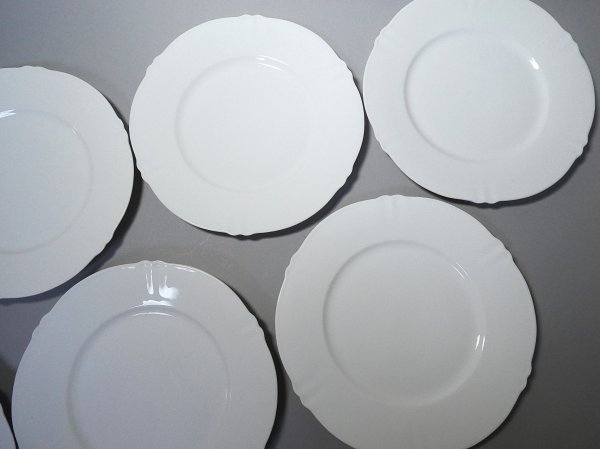  Limo -ju Haviland cake plate 7 sheets approximately 21. antique Vintage Limoges Haviland white porcelain [g6-229]