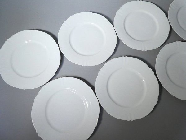  Limo -ju Haviland cake plate 7 sheets approximately 21. antique Vintage Limoges Haviland white porcelain [g6-229]