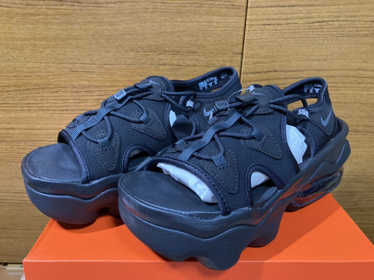 24cm【新品未使用・国内黒タグ付】NIKE WMNS AIR MAX KOKO SANDAL ナイキ エア マックス ココ サンダル  BLACK/BLACK-ANTHRACITE 黒ブラック