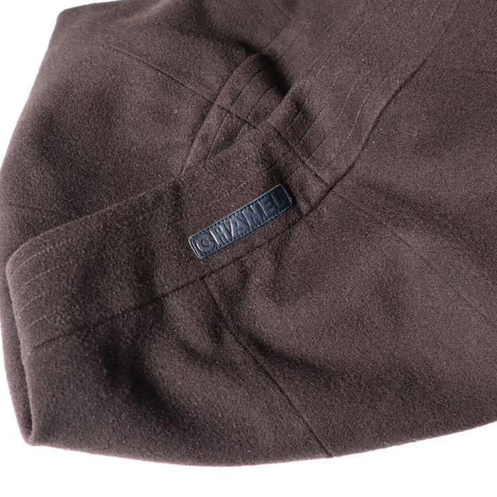 CHANEL シャネル スカート ひざ丈カシミヤ ダークブラウン サイズ 38