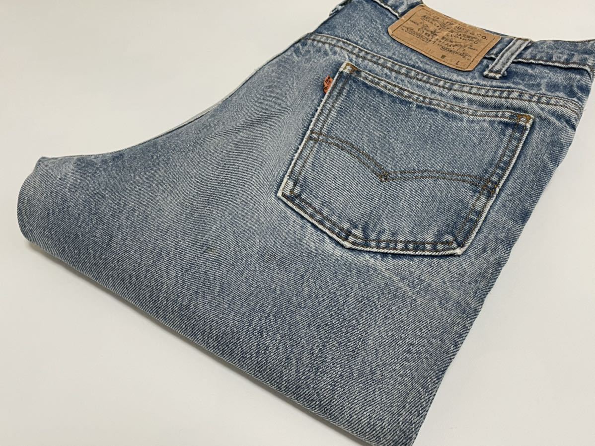 実物 80's USA製 リーバイス 517 オレンジタブ デニムパンツ ブーツ