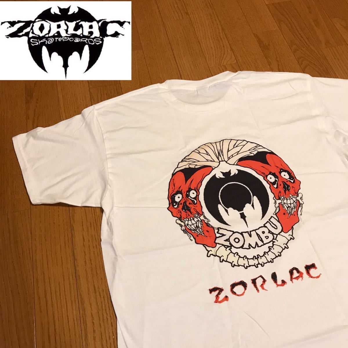 ZORLAC ゾーラック ZOMBU ゾンブ Tシャツ 2XL 白 80s PUSHEAD ZORLAC ゾーラック ZOMBU ゾンブ Tシャツ 2XL 白 80s PUSHEAD