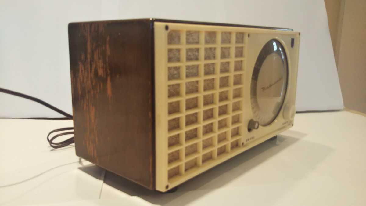 ナショナル真空管ラジオ 、DL-380（1955年、昭和30年式）、作動
