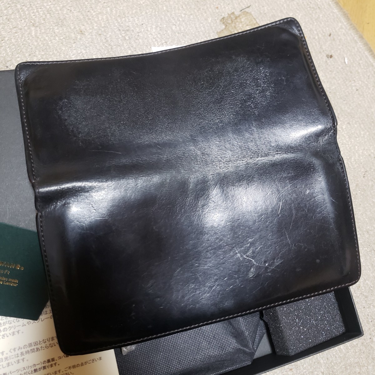 付属品完備 WILDSWANS ワイルドスワンズ SURFS one サーフス Ⅰ 長財布 wallet 薄型 leather皮革