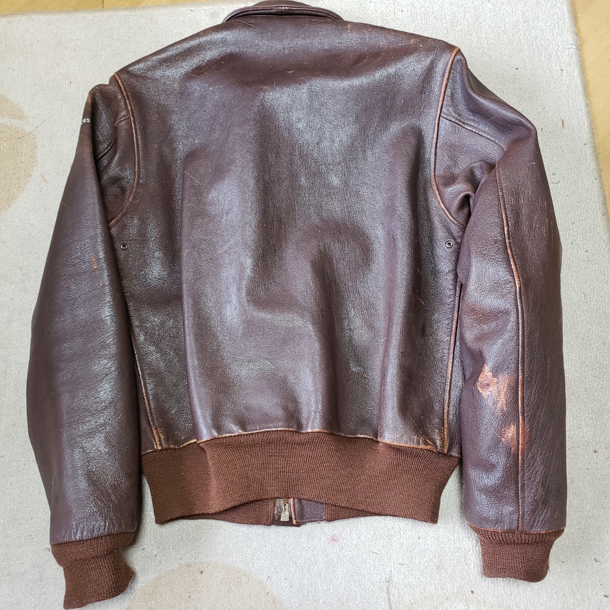 初期 REALMcCOY'S リアルマッコイズ A-2 馬 ホースハイド leather レザー jacket ジャケット 皮革