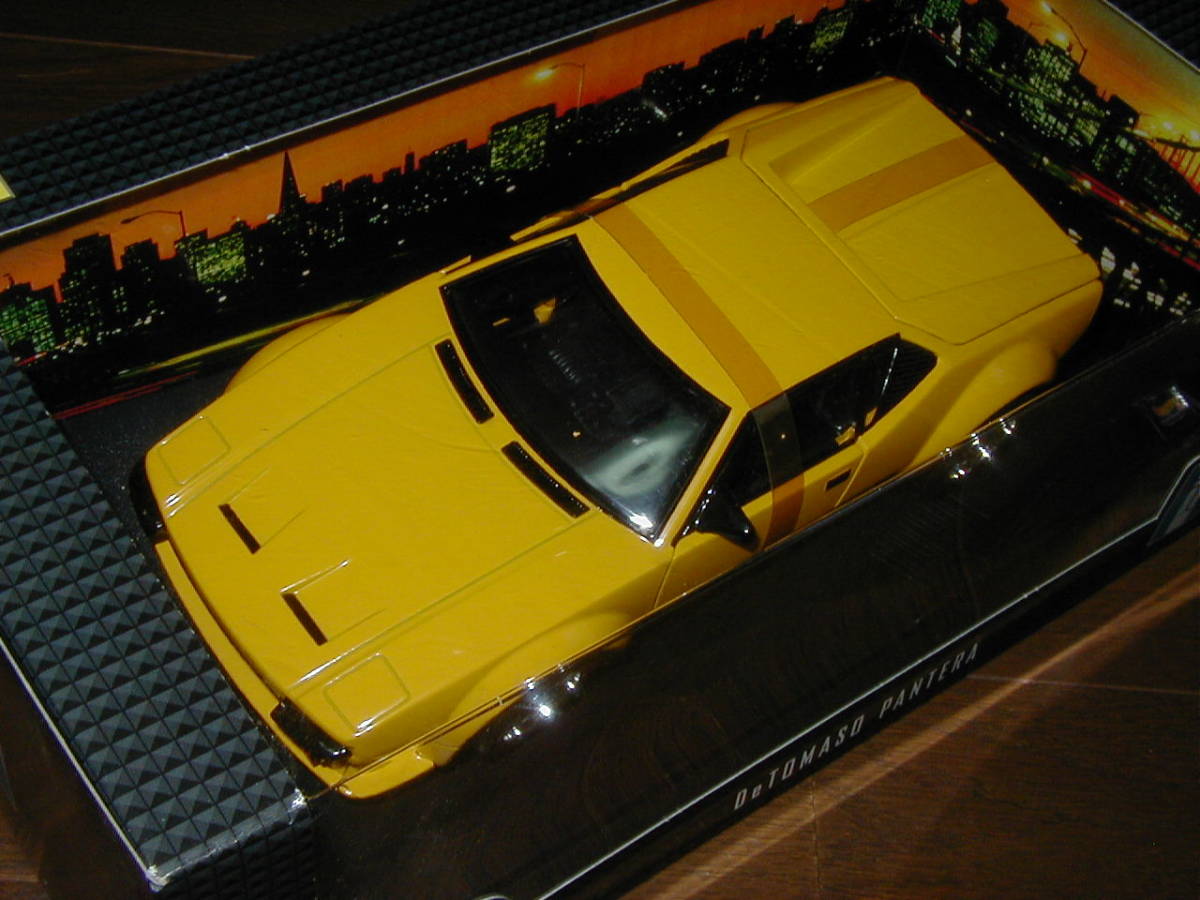 Mattel HOT WHEELS マテル ホットウィール 1/18 デトマソ パンテーラ イエロー DeTOMASO PANTERA FORD フォードマッスルカーデ・トマソGTS_画像4