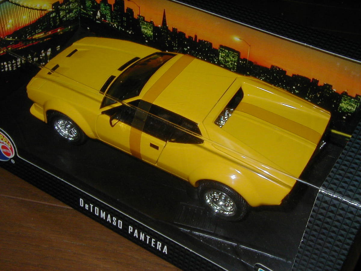 Mattel HOT WHEELS マテル ホットウィール 1/18 デトマソ パンテーラ イエロー DeTOMASO PANTERA FORD フォードマッスルカーデ・トマソGTS_画像5