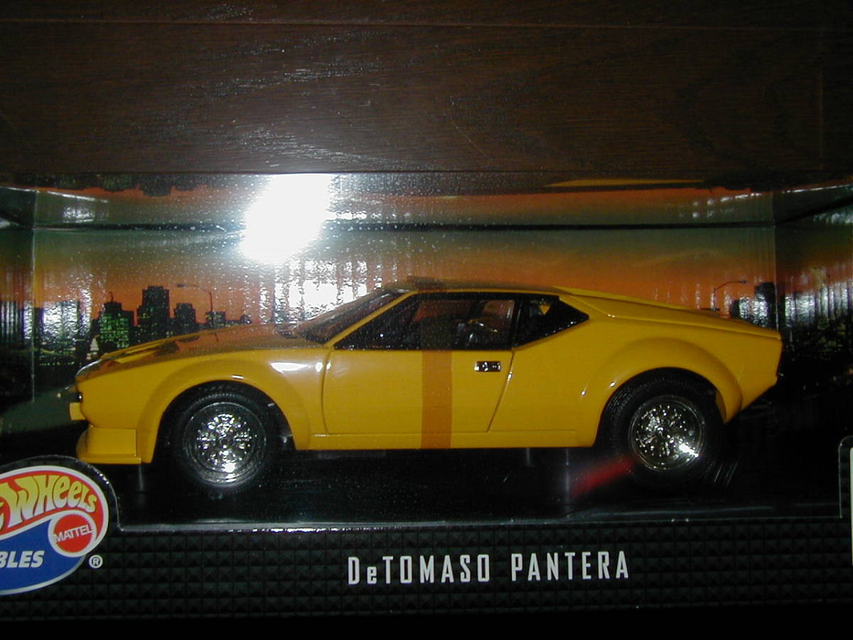 Mattel HOT WHEELS マテル ホットウィール 1/18 デトマソ パンテーラ イエロー DeTOMASO PANTERA FORD フォードマッスルカーデ・トマソGTS_画像6