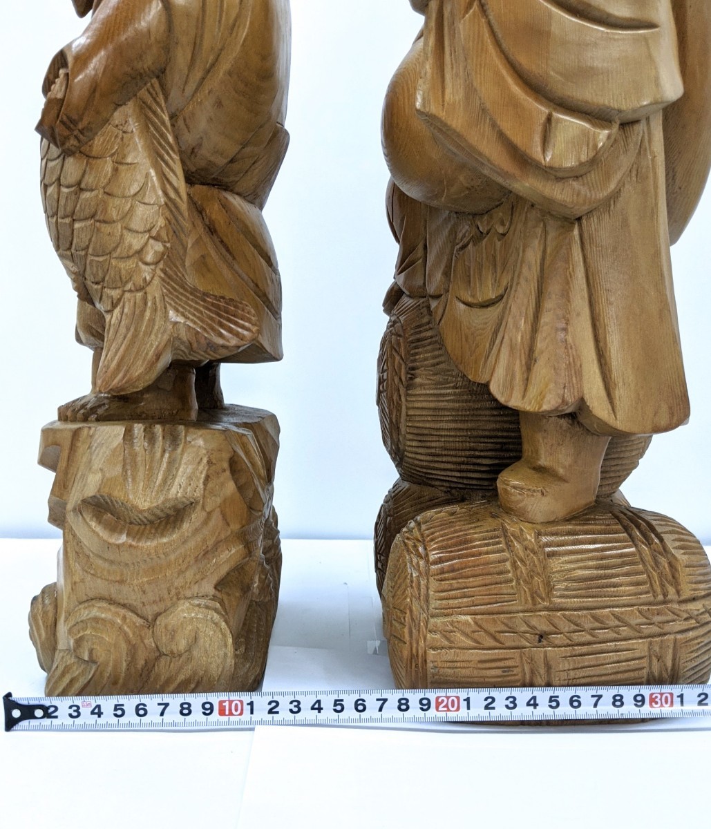 七福神 縁起物 恵比寿天 大黒天 木彫置物2体|Yahoo!フリマ(旧 七福神 縁起物 恵比寿天 大黒天 木彫置物2体|Yahoo!フリマ(旧