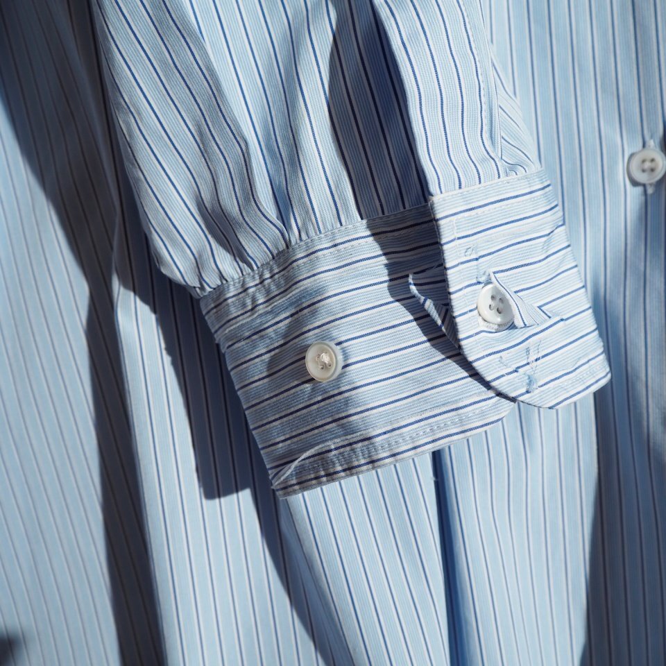 R4715P ▼Maison Margiela 4 14 メゾンマルジェラ▼ コットン ビッグシャツ ブルーストライプ / SI0DL0002 オーバーサイズ ブラウス mks_画像4