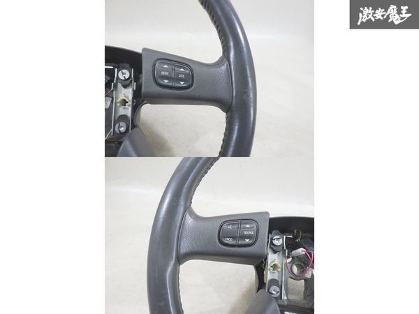 【実働 ストア出品】キャデラック 純正 エスカレード 06年 ステアリング ハンドル ホイール ウッド レザー コンビ P21997720 内装 棚3-3_画像2