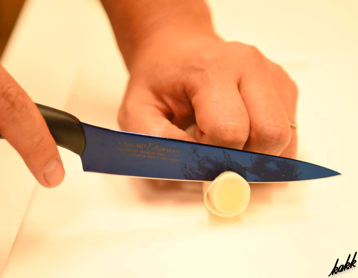 【予約中！】 【日本製ナイフ】 ブルー 切れ味良好 ステンレススチール チタンコーティング モリブデンバナジウム鋼 ペティナイフ ペティナイフ