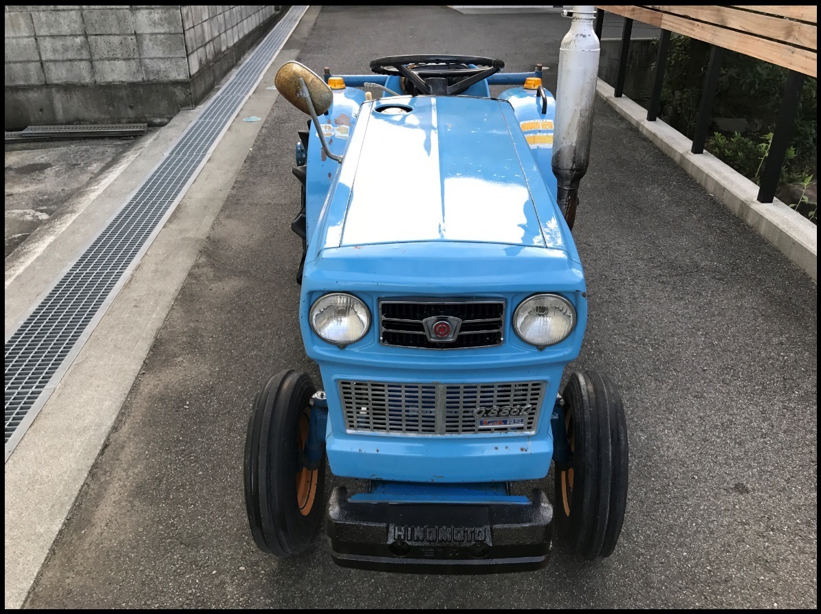 トラクター 日の本 E14 / HINOMOTO BEST E14 ディーゼル 2WD 14 馬力 + ロータリ HINOMOTO 中古品 即使用可能【美車】_画像2