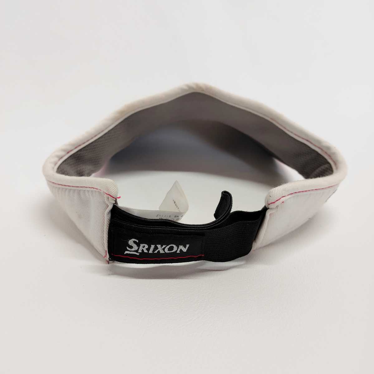 SRIXON Srixon Golf sun visor sun visor white red ML size polyester cotton 