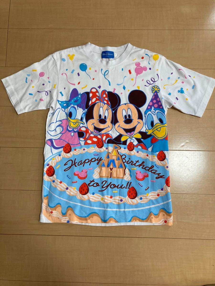 Paypayフリマ ディズニーリゾート限定 誕生日柄 バースデー Tシャツ