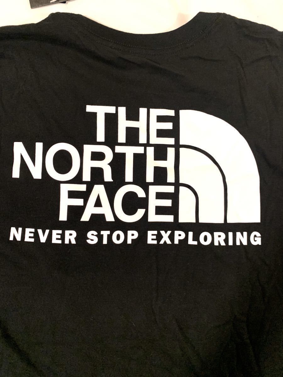 ★新品★ The North Face ビッグロゴ 長袖 ロンT ブラック L ノースフェイス　ブランドロゴ　ハーフドーム　人気