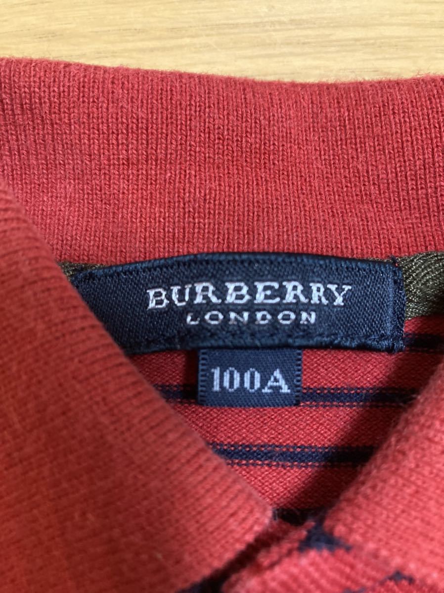 バーバリー 半袖シャツ　100センチ　トップス　キッズ　ジュニア　男の子　ポロシャツ　Burberry