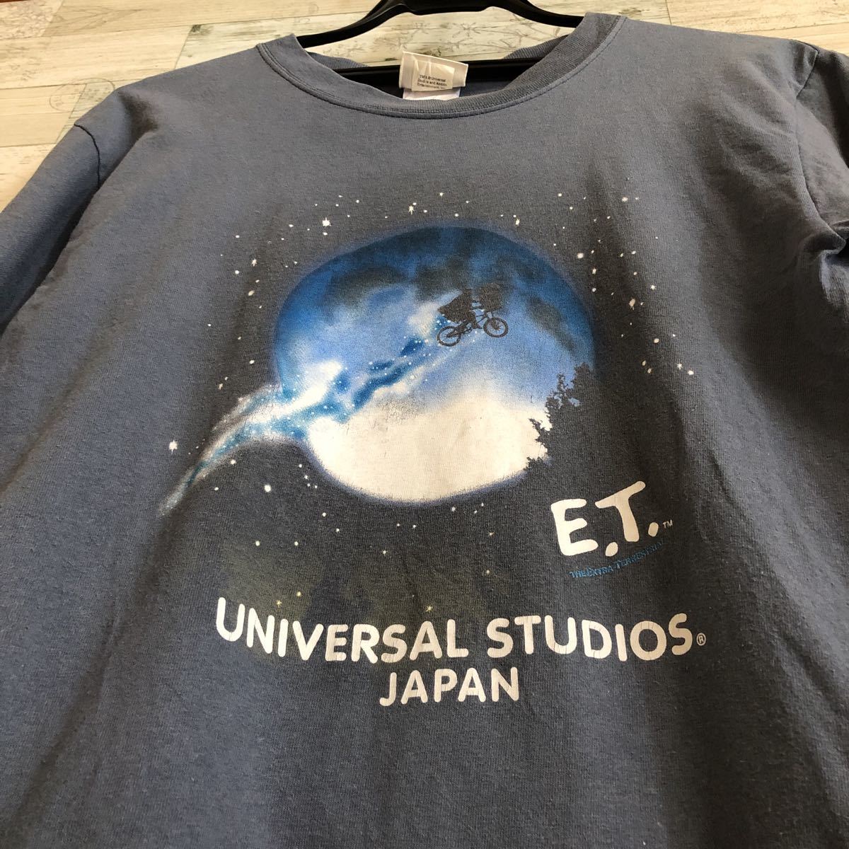 USJ UNIVERSAL STUDIOS JAPAN E.T プリント ビンテージ 半袖Tシャツ_画像2