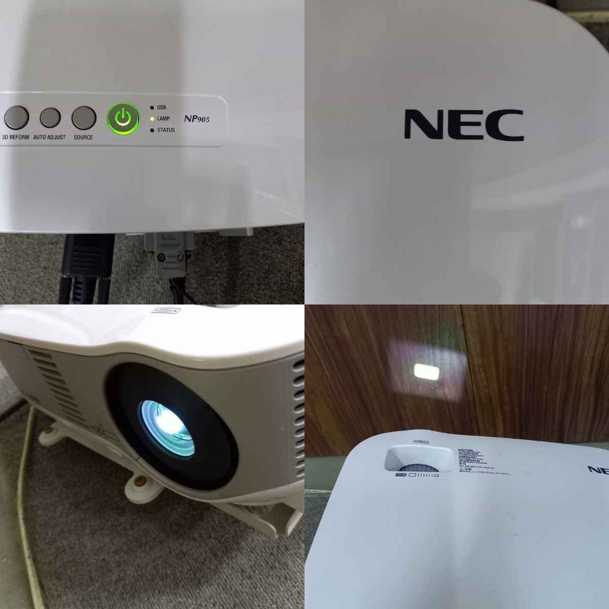 〈う320〉店舗引き上げ品 【NEC】 NP905 NECプロジェクター 通電確認済み　動作未確認　210831 U-5_画像3