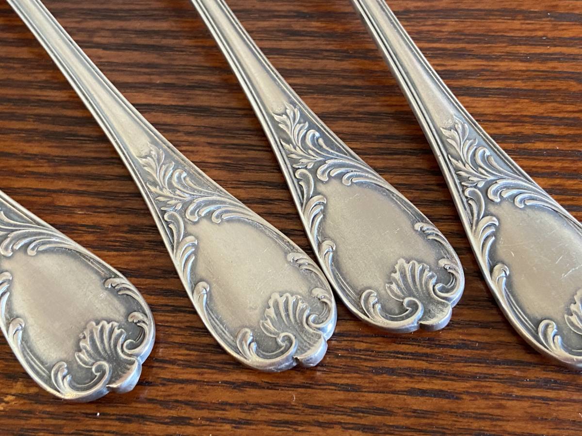  Chris to full * maru Lee original silver plating made table spoon 4ps.@20.5cm/Marly/458