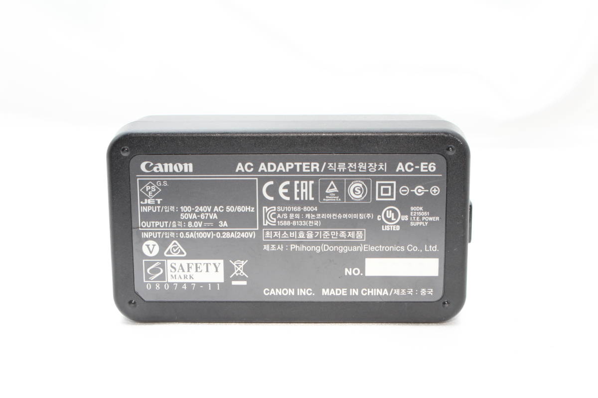 ★【純正】 Canon ACK-E6 ACアダプターキット AD-E6 DCカプラー AC-E6 コンパクトパワーアダプター 5DIII 5DII 6D 7D 70D 60D 20210826_画像6