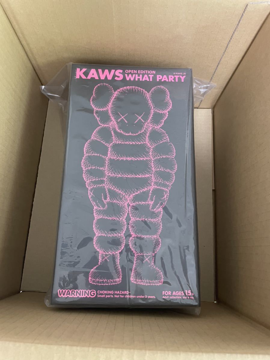 カウズ WHAT PARTY PINK 新品 KAWS TOKYO FIRST ピンク フィギュア toy ...
