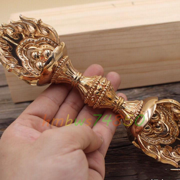 [.. law . temple . Buddhist altar fittings ] genuine ..... gold Gou . Buddhism handicraft copper made burnishing finishing length 22cm
