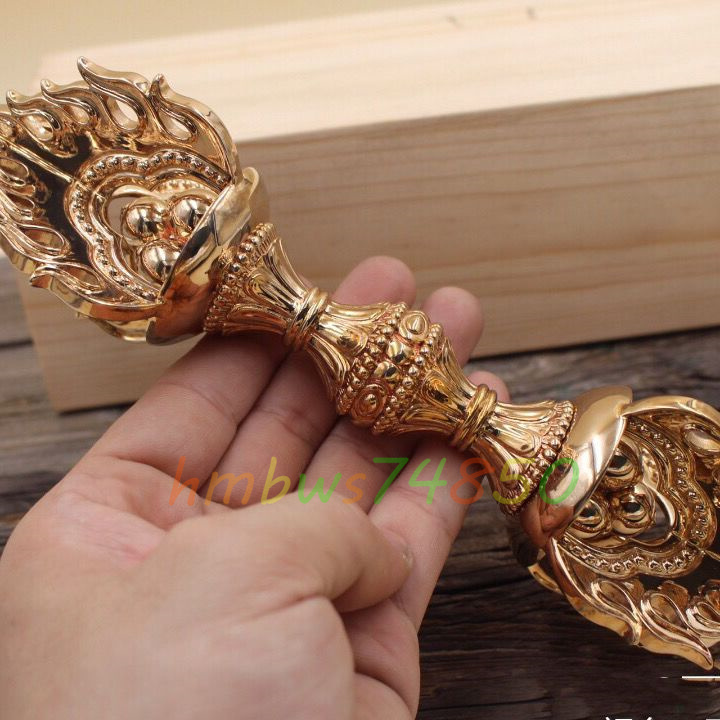 密教法具寺院仏具」 真言宗宝珠杵金剛杵仏教工芸品銅製磨き 密教法具寺院仏具」 真言宗宝珠杵金剛杵仏教工芸品銅製磨き
