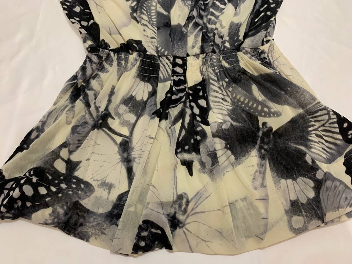 vivienne tam ヴィヴィアンタム　チュニック　ワンピース　ドレス　dress 蝶々　butterfly archive アーカイブ　モノクロ　白黒　ネット_画像5