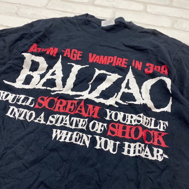 BALZAC バルザック バンドTシャツ 黒 M 90年代ビンテージ ロック ヘビメタ_画像2