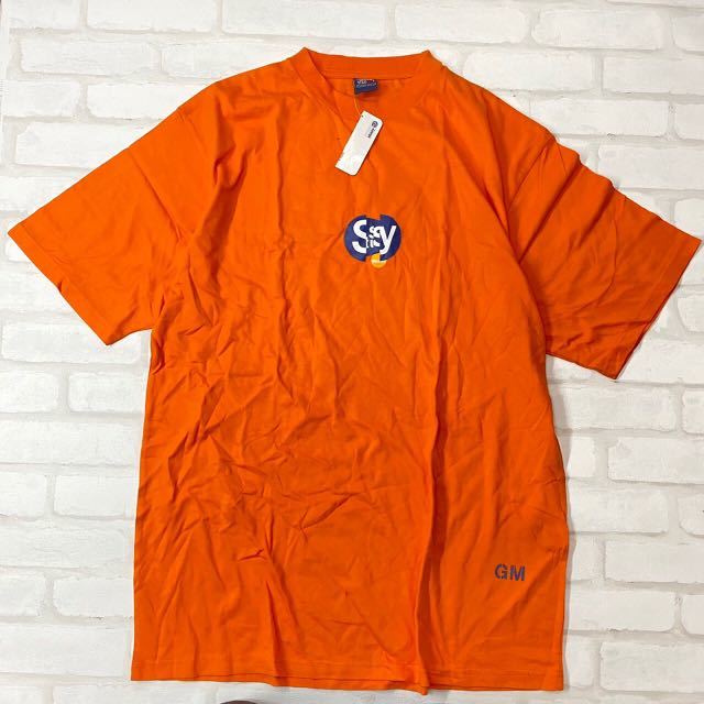 ステューシー STUSSY 希少ロゴ Tシャツ オレンジ L ビッグシルエット 大きめ ゆったり 90年代_画像1