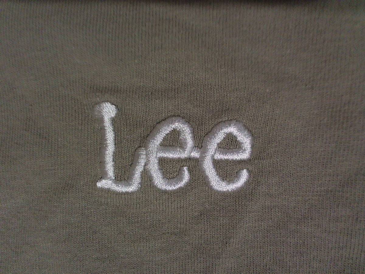 ★微難有☆リー【Lee】ロゴ刺繍 半袖Ｔシャツ コットンTシャツ 34S グレー　黒紺_画像5