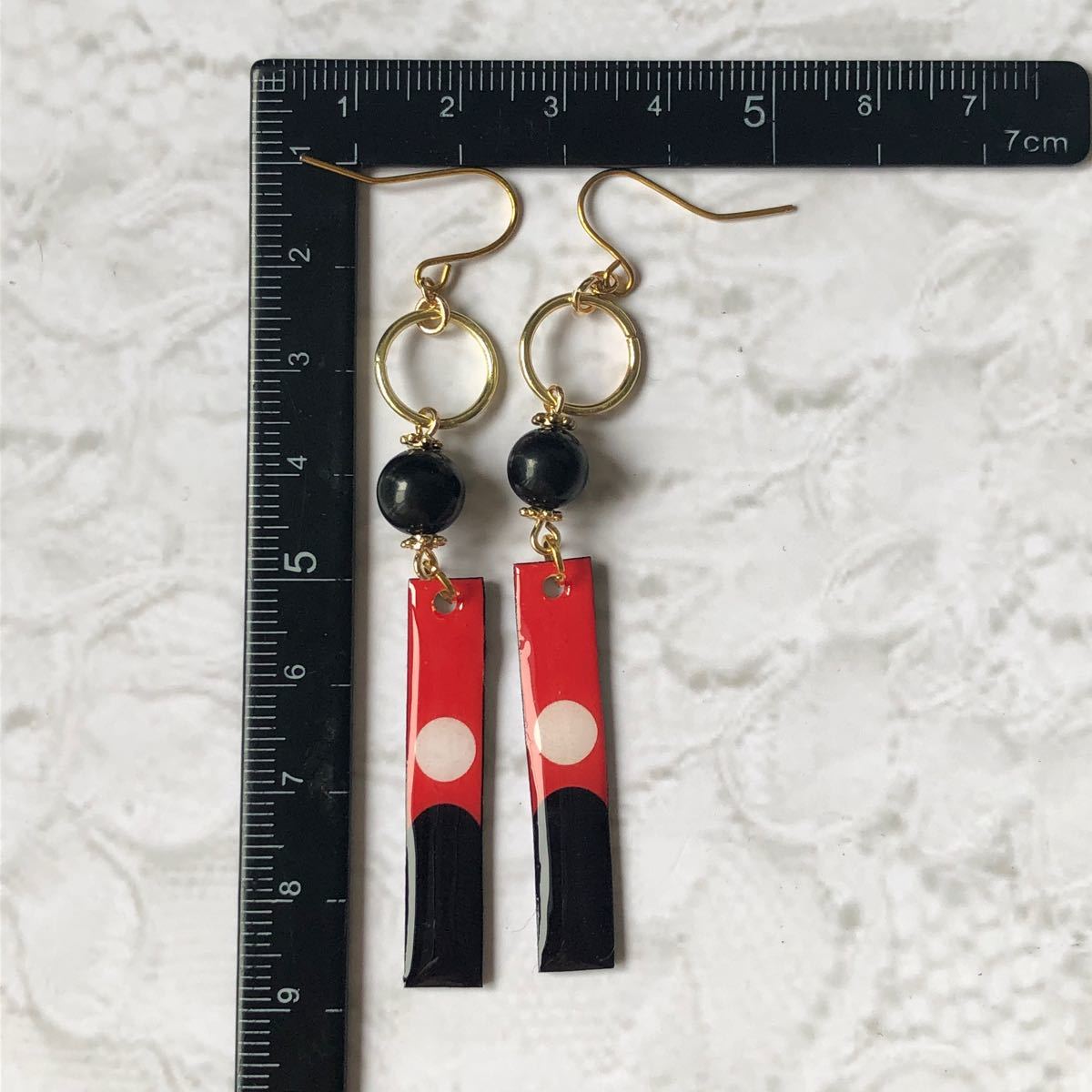 Paypayフリマ No 002 黒川イザナ風 花札ピアス Paypayフリマ No 002 黒川イザナ風 花札ピアス