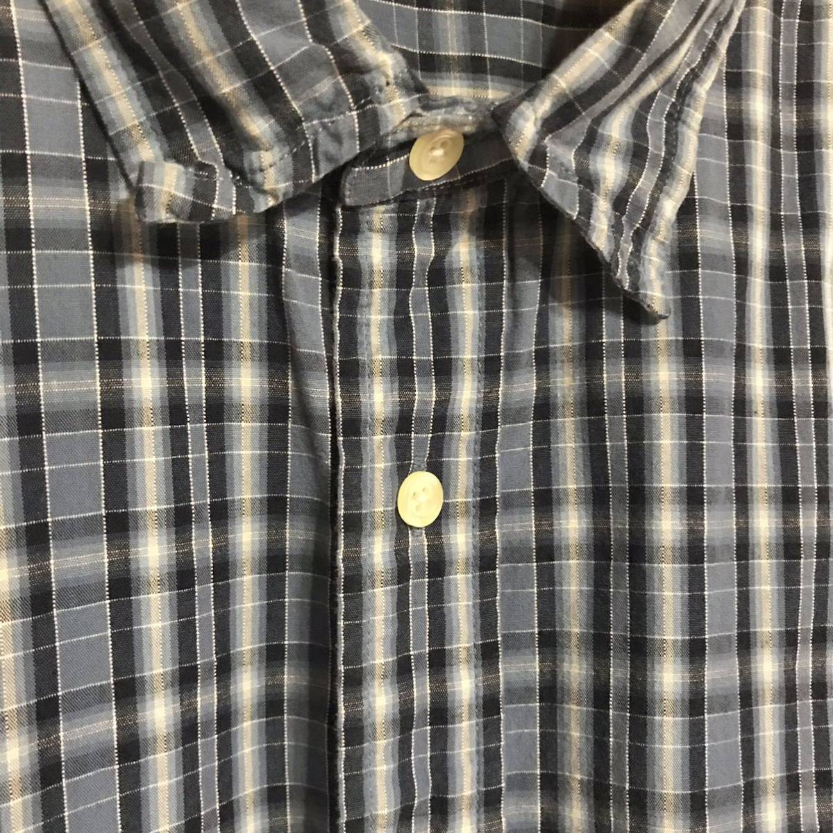 ジョニーデップ着用 半袖 チェック シャツ XL RRL ラルフ ジョニーデップ着用 半袖 チェック シャツ XL RRL ラルフ