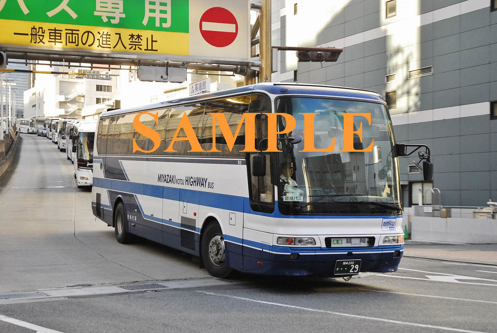 D-15A[ bus photograph ]L version 6 sheets Miyazaki traffic Aero Queen Ⅰ... number . hill line 