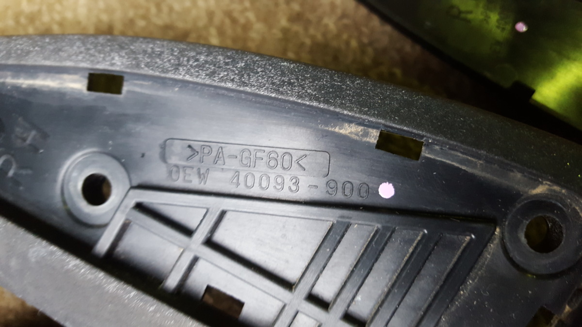 O#968 サンバートラック LE-TT2 平成16年1月　純正右ドアミラー 運転席側 R_画像4