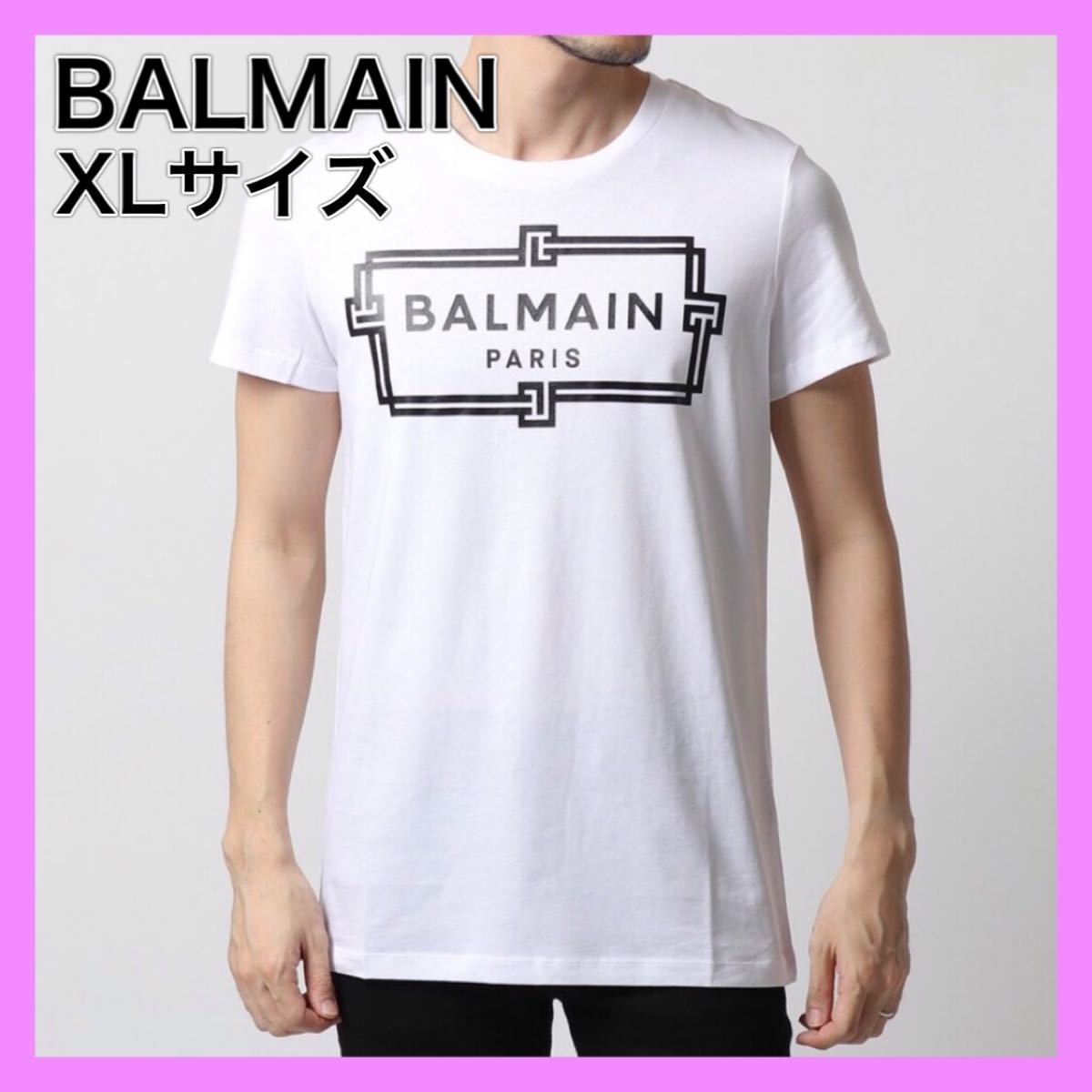 ホワイト BALMAIN - 正規 バルマン BALMAIN Tシャツ 白 柄 M 3の通販 by REGALO JAPAN's shop