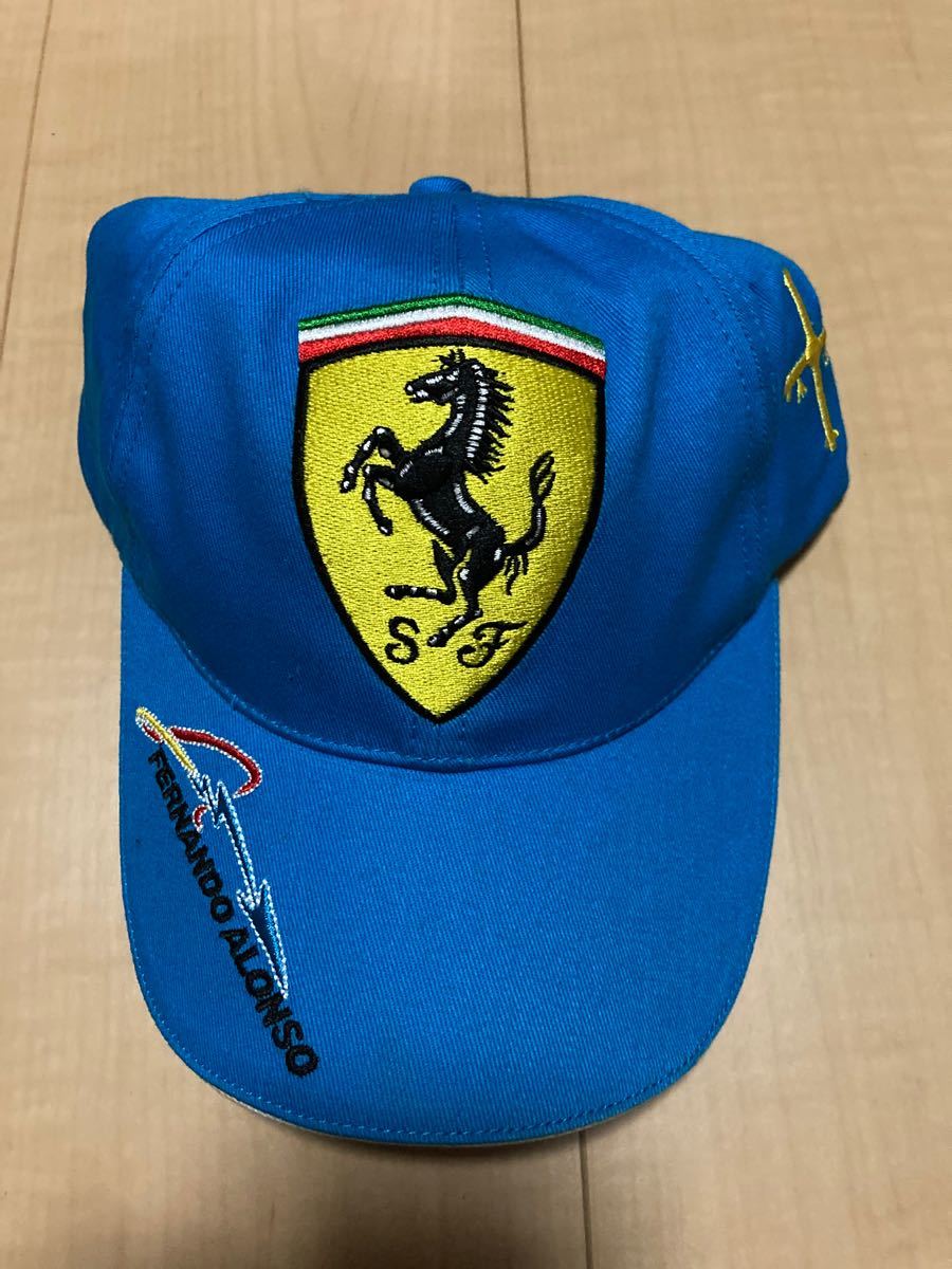 【本物】F1 フェラーリ フェルナンド・アロンソ サイン入りキャップ 限定値下F1 フェラーリ フェルナンド・アロンソ サイン入りキャップ