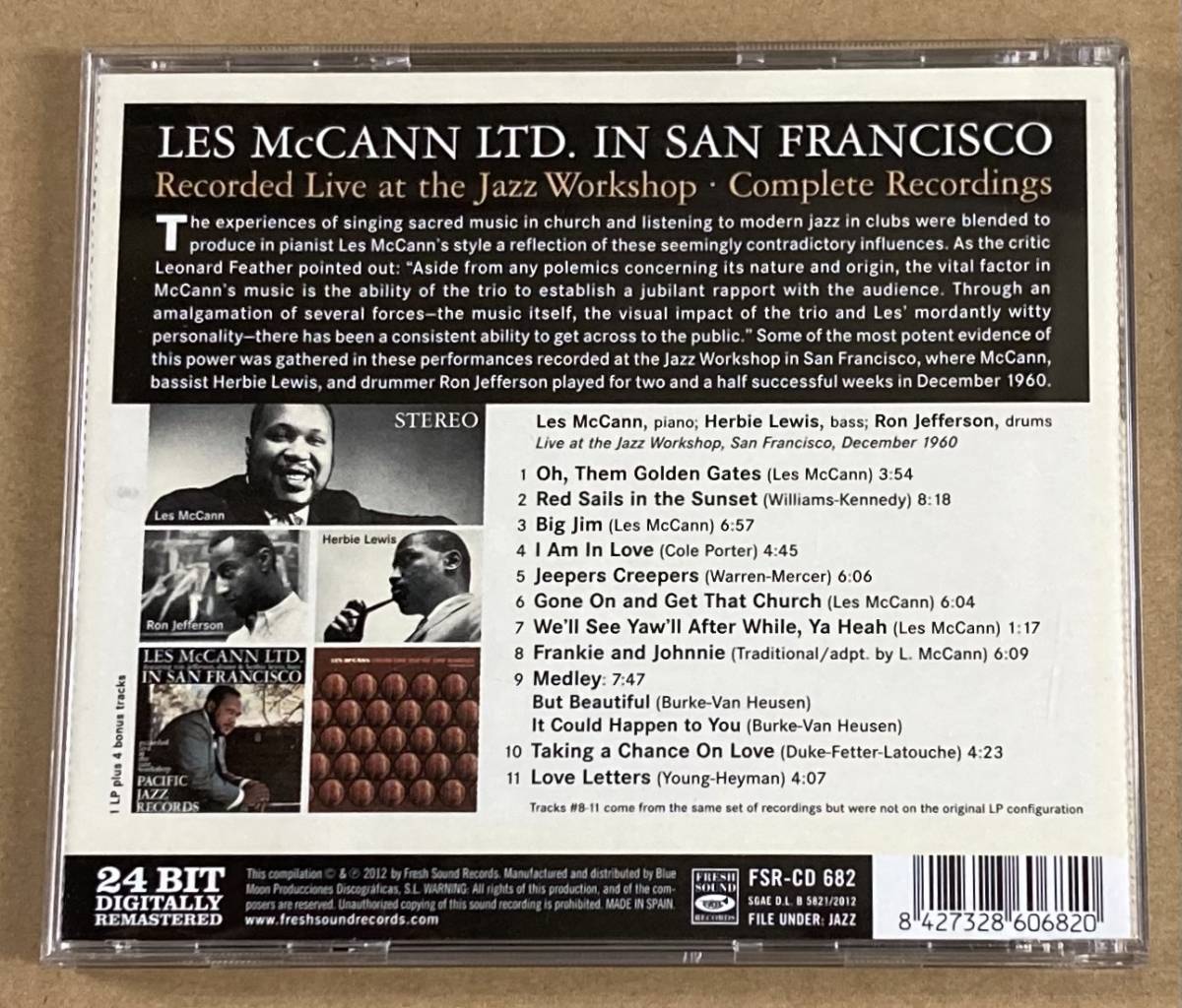 【CD】LES MCCANN／IN SAN FRANCISCO & FROM THE TOP OF THE BARREL《輸入盤》《FRESH SOUND》レス マッキャン_画像2