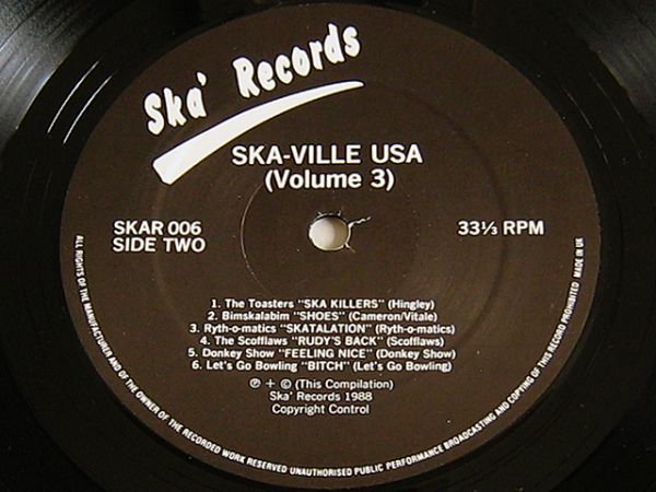 《新品同様》V.A. Ska-Ville USA 3 1988 UK Orig.LP Feat. TOASTERS BIM SKALA BIM N.Y. CITIZENS BOILERS NO DOUBT ネオスカ NEO SKA_画像6