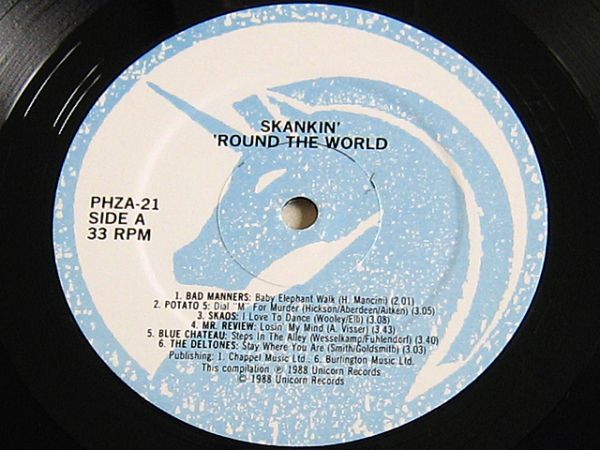 《美品》V.A. Skankin' 'Round The World 1988 UK Orig.LP Feat. BAD MANNERS POTATO 5 TOASTERS BIM SKALA BIM DELTONES ネオスカ NEO SKA_画像6