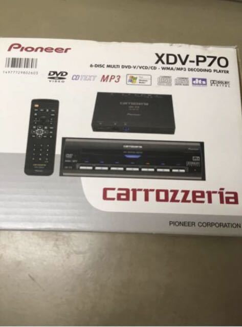 * Carozzeria *carrozzeria XDV-P70 6 disk change DVD player breaking the seal ending unused goods * records out of production therefore rare goods * long-term keeping goods *