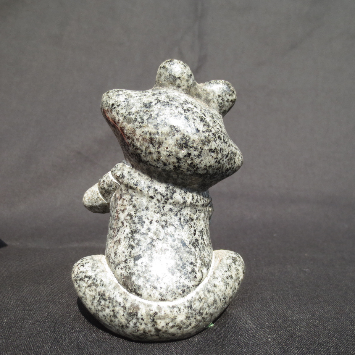 .... frog .. float . lovely Frog ornament ornament miscellaneous goods .. stone. objet d'art stone. frog free shipping KA02